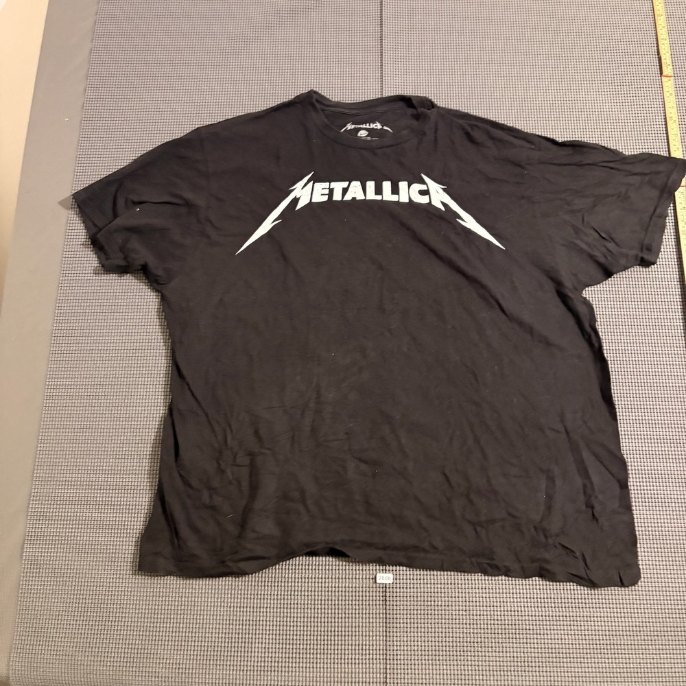 Metallica Graphic Logo T-Shirt Mens XXL Black Short Sleeve Cotton Tee